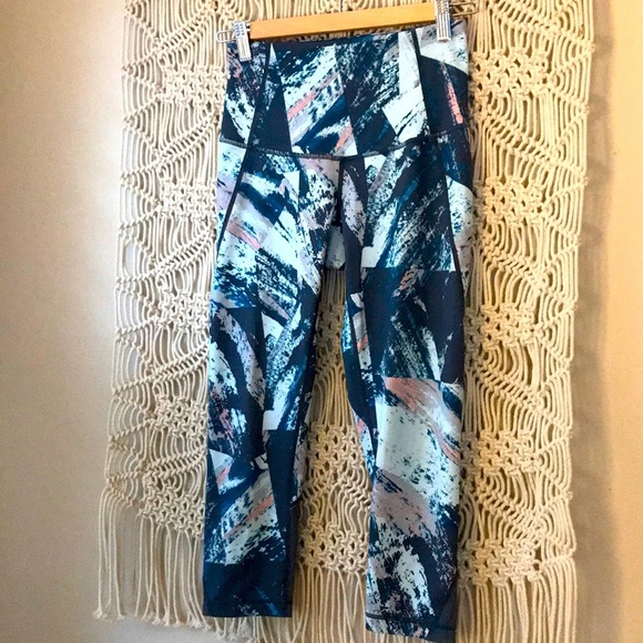 Zella Pants - Zella abstract XS leggings with net siding